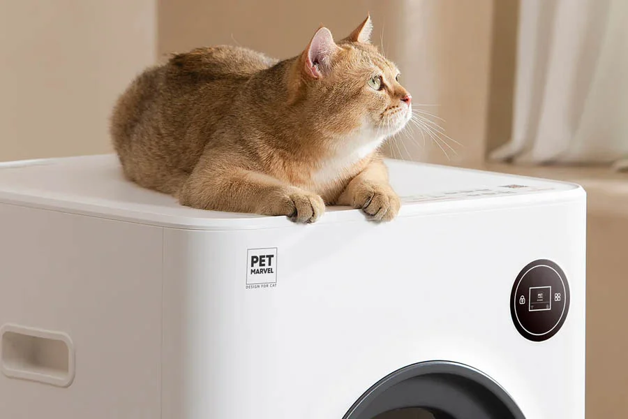 rotating cat litter box